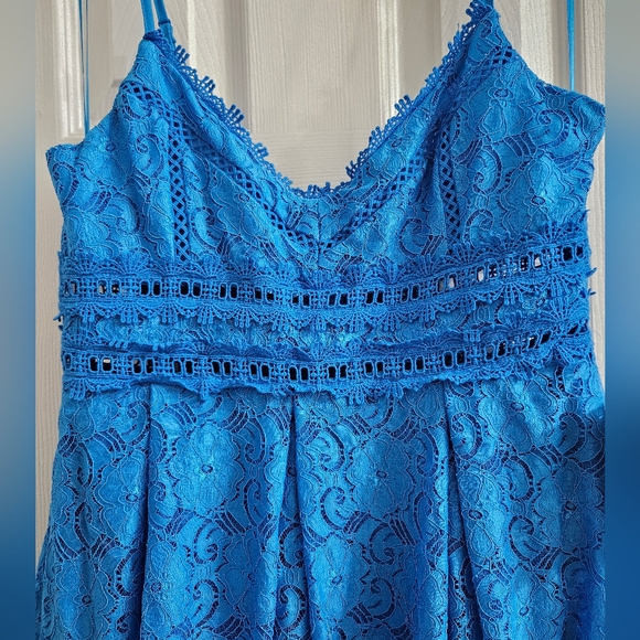 Nordstrom NSR Blue Lace Dress - Picture 2 of 7